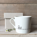 East of India ‘Strong Women Make Waves’ Boxed Wobbly Porcelain Mug
