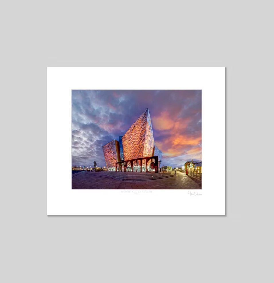Titanic Museum Sunrise Print
