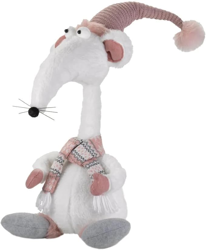 White & Pink Rat A Louis (67cm)