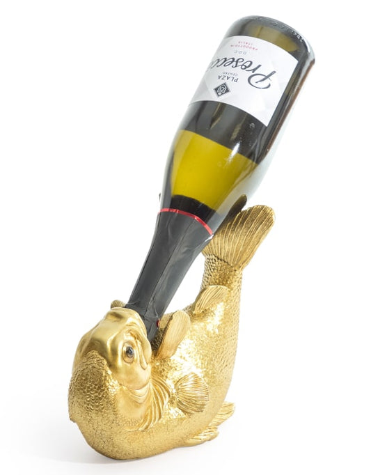 "Drinks Like a Gold Fish" Wine Bottle Holder (Collection Only!)