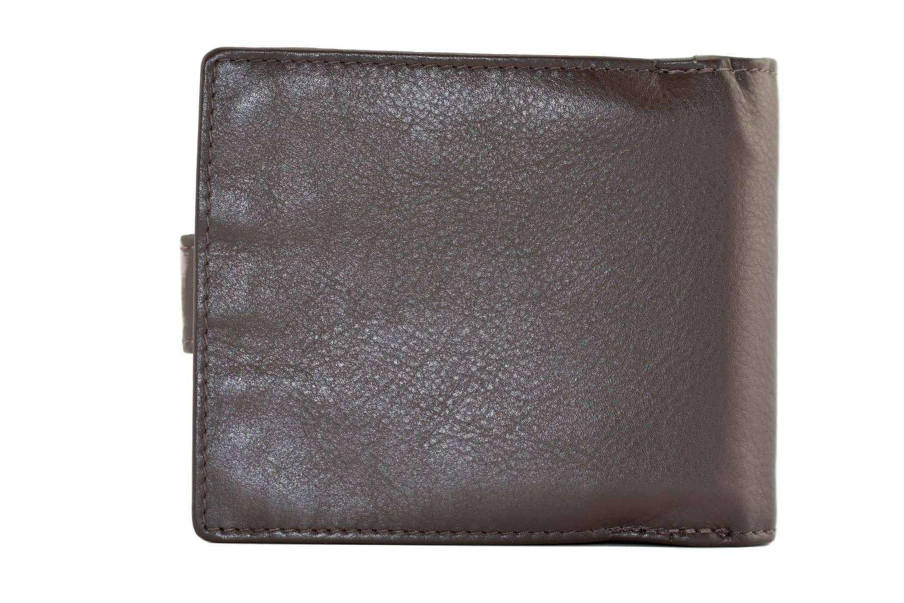 Origin Tab Wallet with Zipped Tray Coin Pocket: Brown