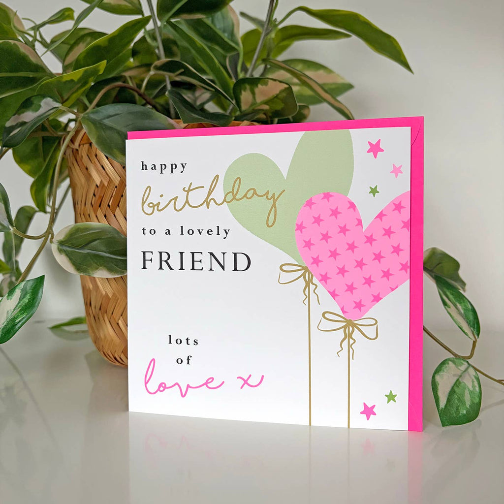 Heart Balloon Birthday Friend