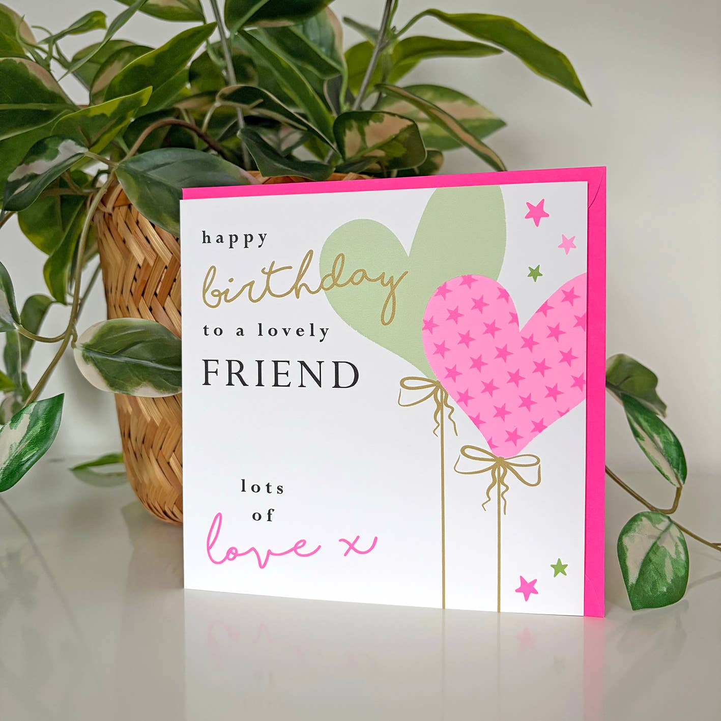 Heart Balloon Birthday Friend