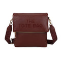 JM1666 Structured Flap Crossbody Bag: WINE
