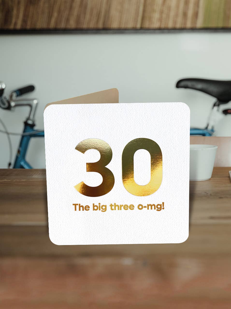 Milestone Birthday Card - Big Three OMG 30th