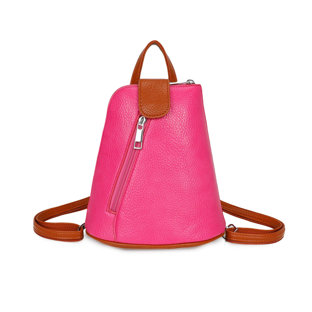 1052 Mini Bucket Backpack Zip Detail Style: Black