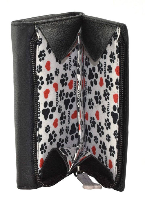 Best Friends Sitting Dogs Tri Fold Purse RFID
