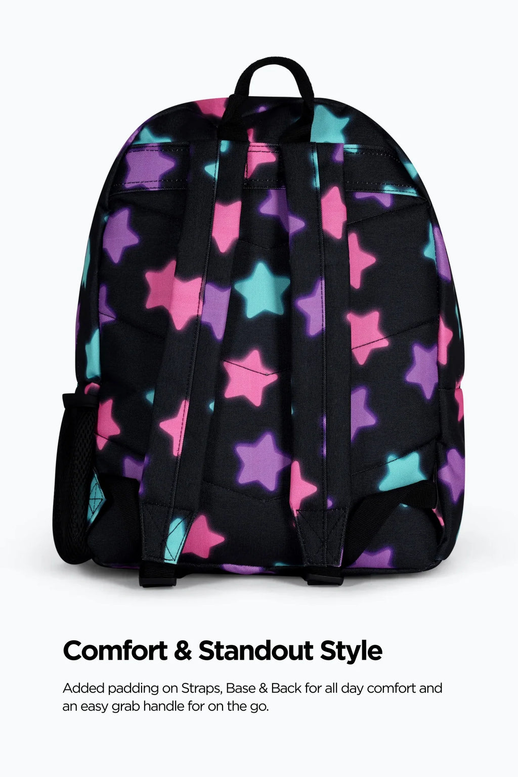 Hype Unisex Black Star Glow Backpack