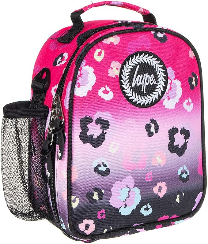 Hype Black & Pink Gradient Leopard Maxi Lunchbox