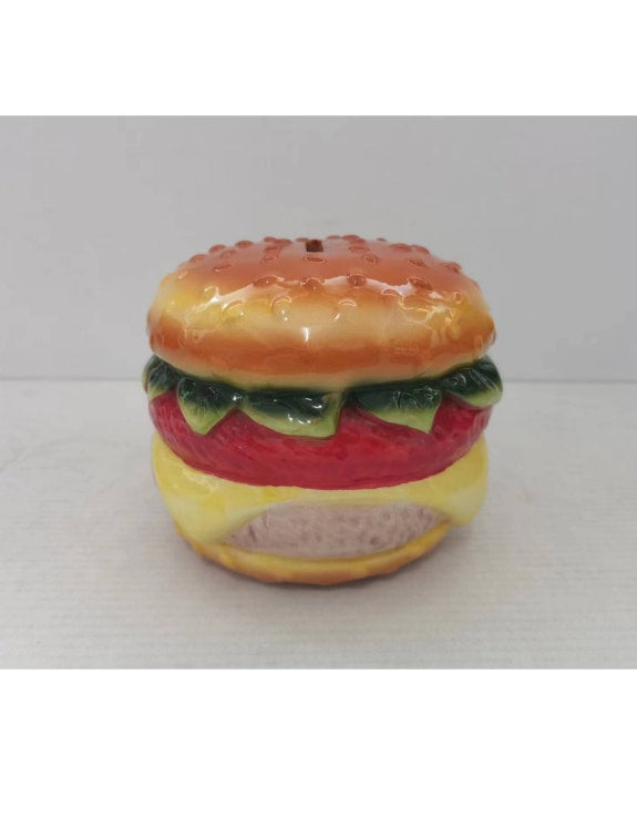 Ceramic Burger Money Bank