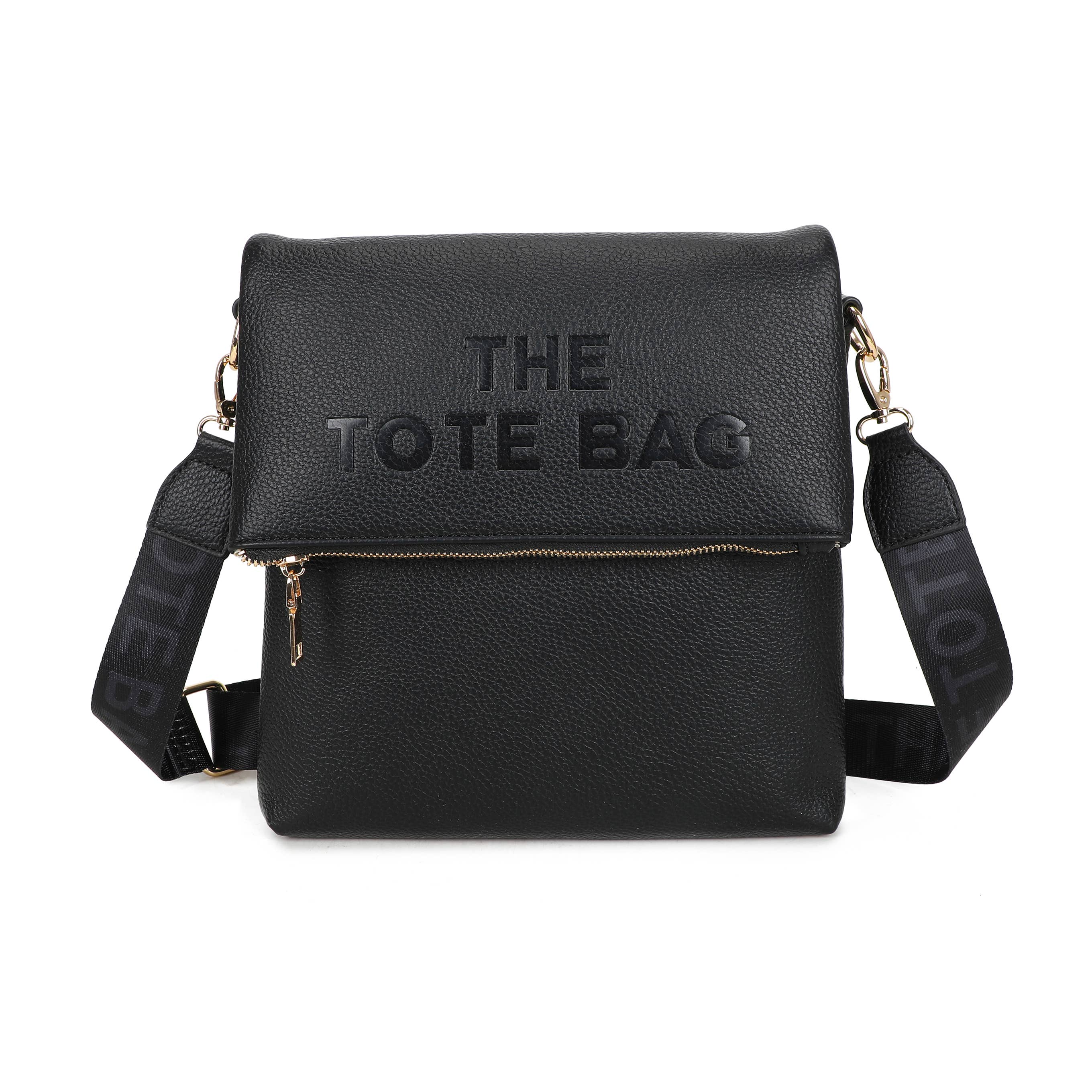 JM1666 Structured Flap Crossbody Bag: Pink