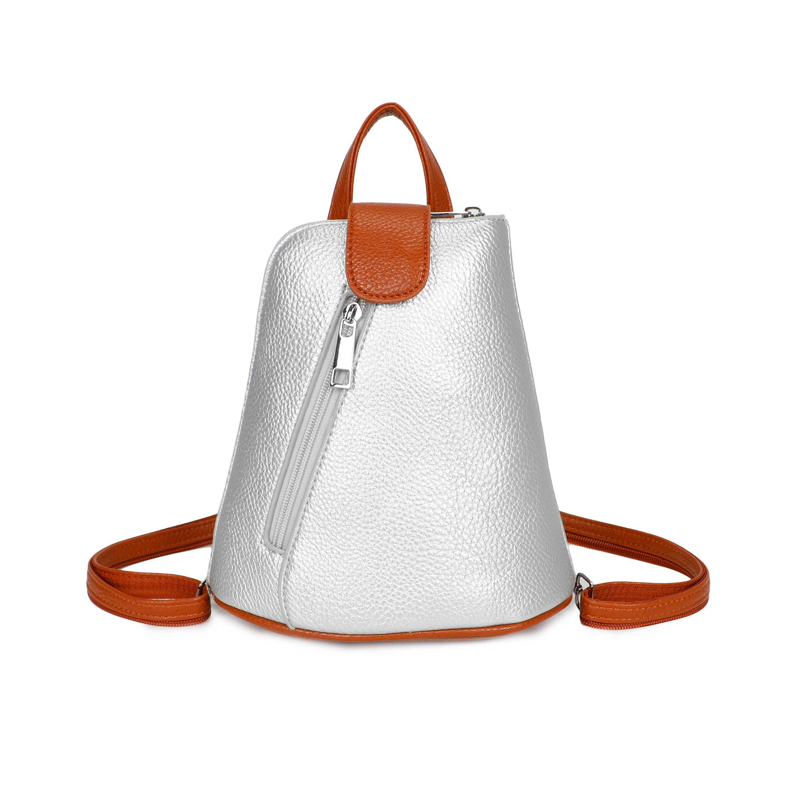 1052 Mini Bucket Backpack Zip Detail Style: Blue