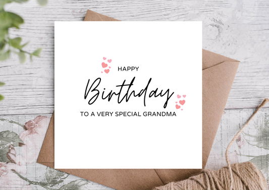 Grandma Birthday Card