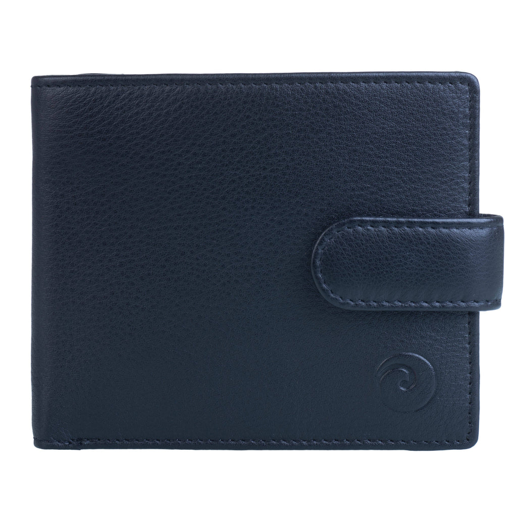 Origin Tab Wallet with Zipped Tray Coin Pocket: Brown