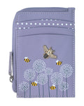 Moonflower Card and Coin Bee Purse: Grey