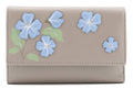 Sakura Large Tri fold purse - 3676 28: Grey
