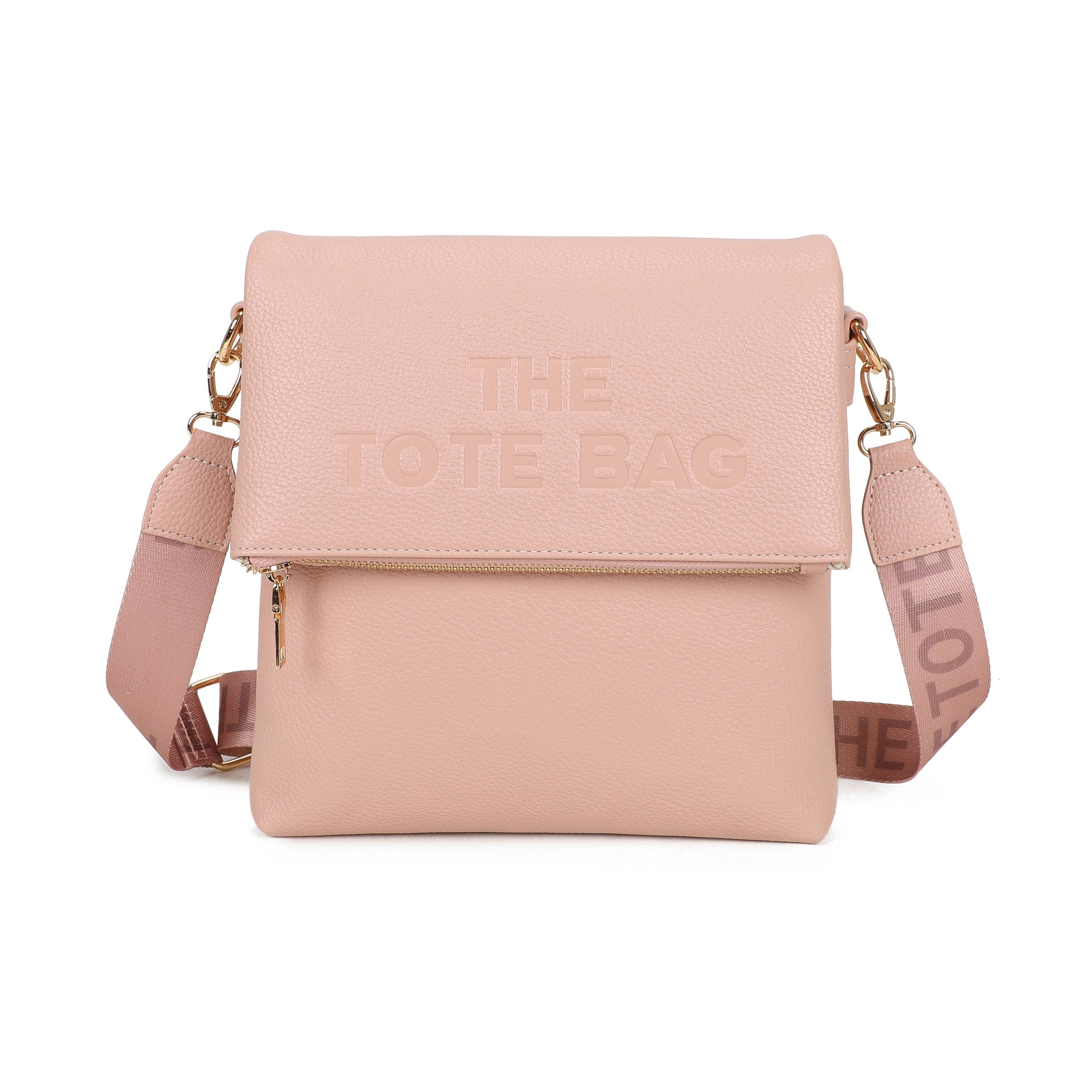 JM1666 Structured Flap Crossbody Bag: Coffee