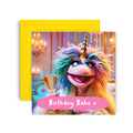 Unicorn Babe Happy Birthday Card