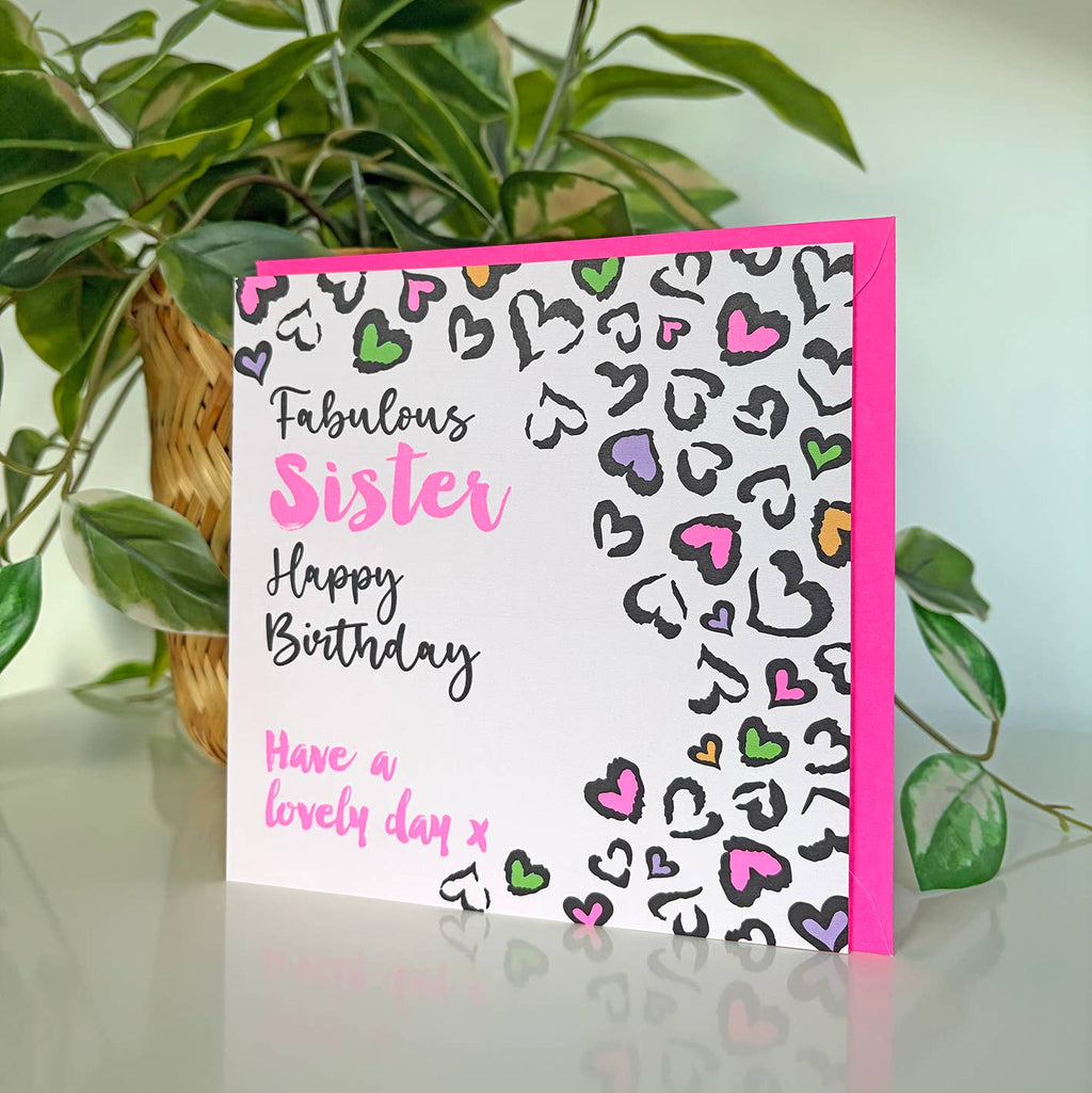 Leopard Love Sister Birthday