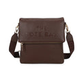JM1666 Structured Flap Crossbody Bag: Coffee
