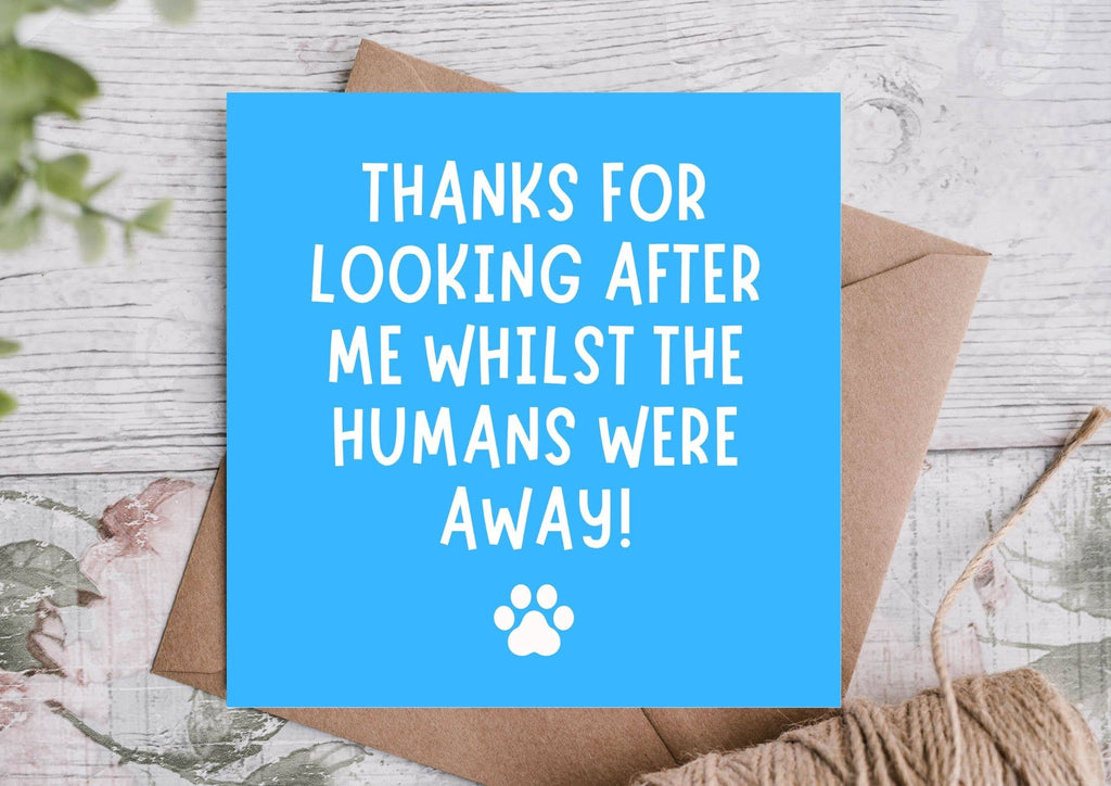 Thanks for Looking After Me – Funny Birthday Card