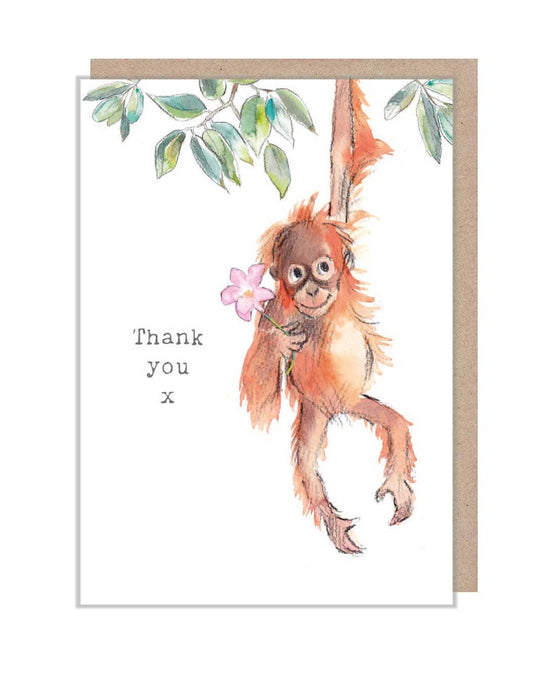 Thank you card- Orangutan - WWE023