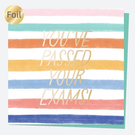 Luxury Foil Congratulations Card - You've Passed Your Exams