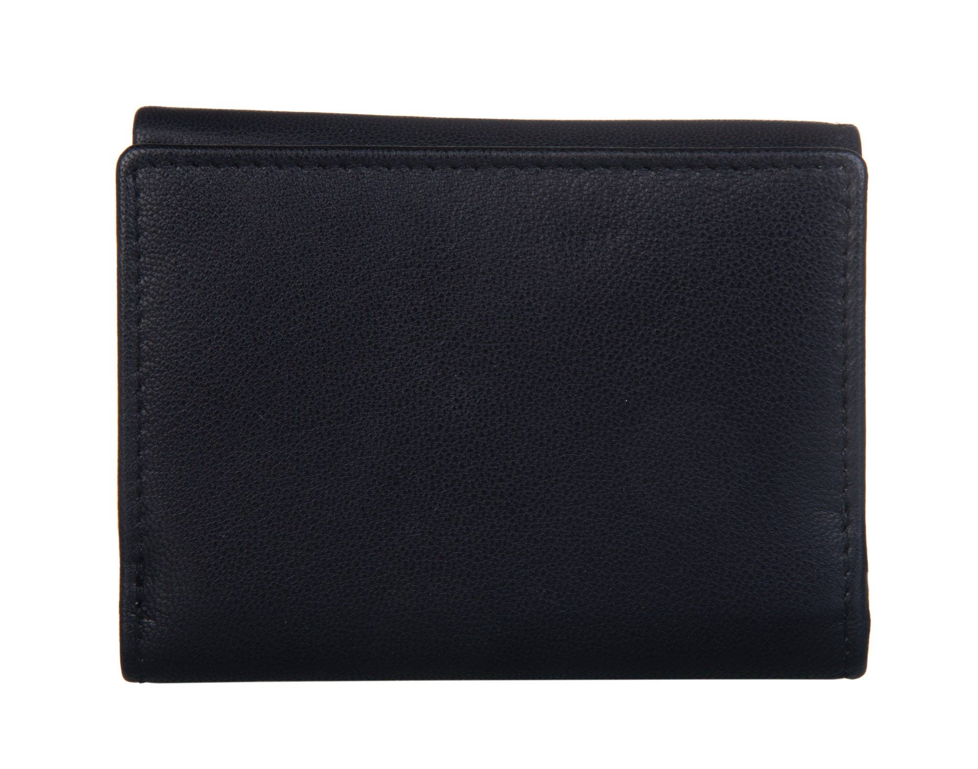 Peony Tri Fold Purse: Black