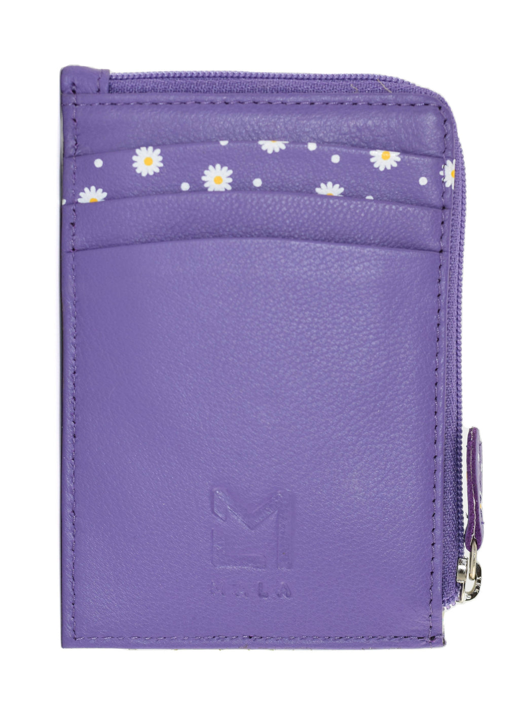 Peony Card and Coin Holder: Purple