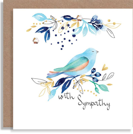 W36 Sympathy Hand-Finished Sequin Card