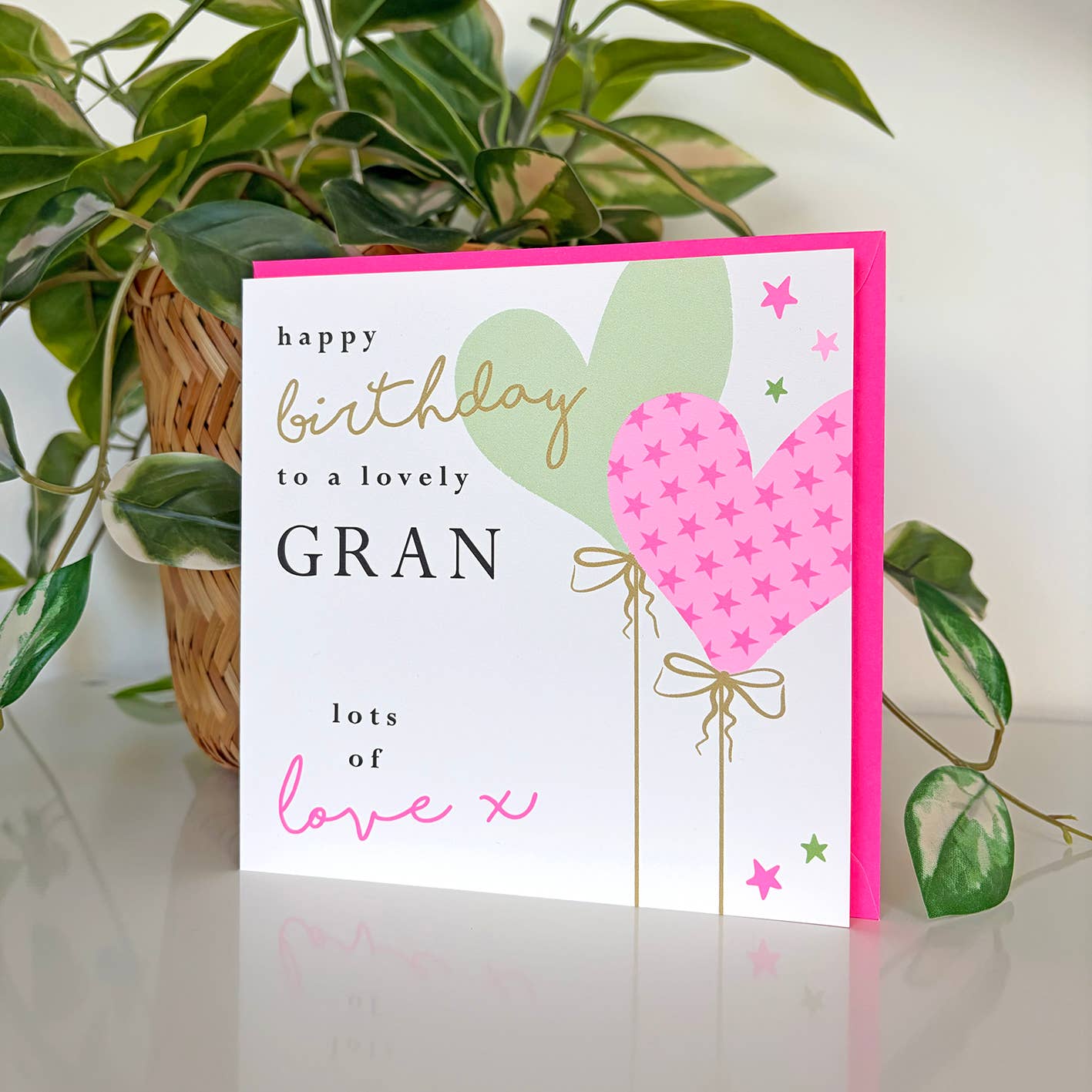 Heart Balloon Birthday Gran