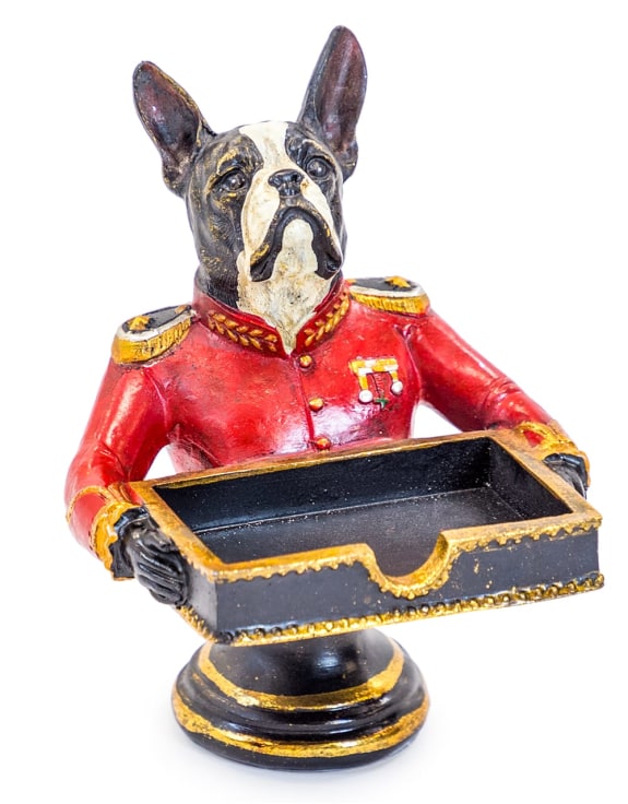 Gentry French Bulldog Card Holder/Sweet Tray