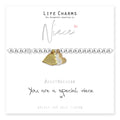 Life Charm Niece Silver Plated Bracelet