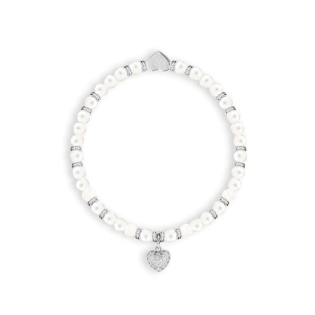 Life Charm Thank You Bridesmaid Fresh Water Pearls Bracelet