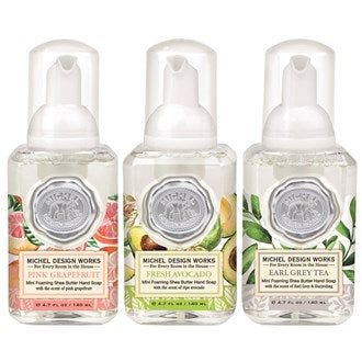 Mini Foaming Hand Soap Set Fresh Collection - Pink Grapefruit, Avocado & Earl Grey Tea