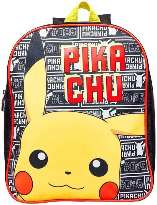 Official Children's Pokemon Pikachu Black Backpack