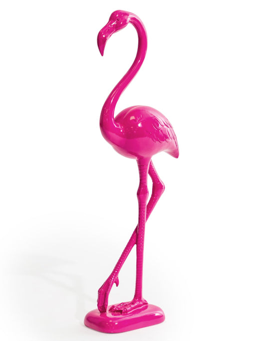 Electric Pink Standing Flamingo Figure (Collection Only!)