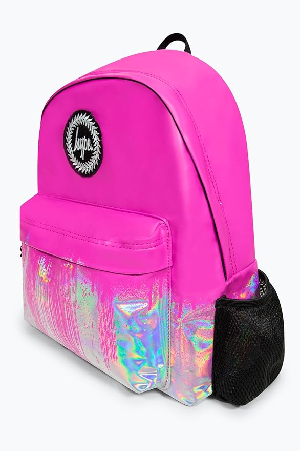 HYPE Pink Holo Drips Backpack