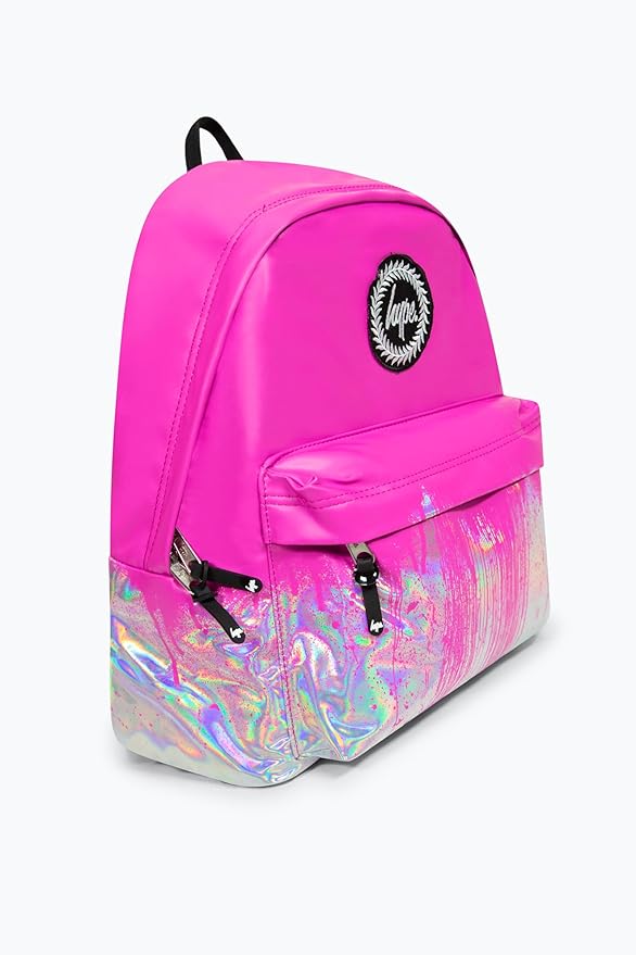 HYPE Pink Holo Drips Backpack