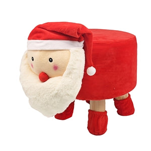 Plush Father Christmas Stool