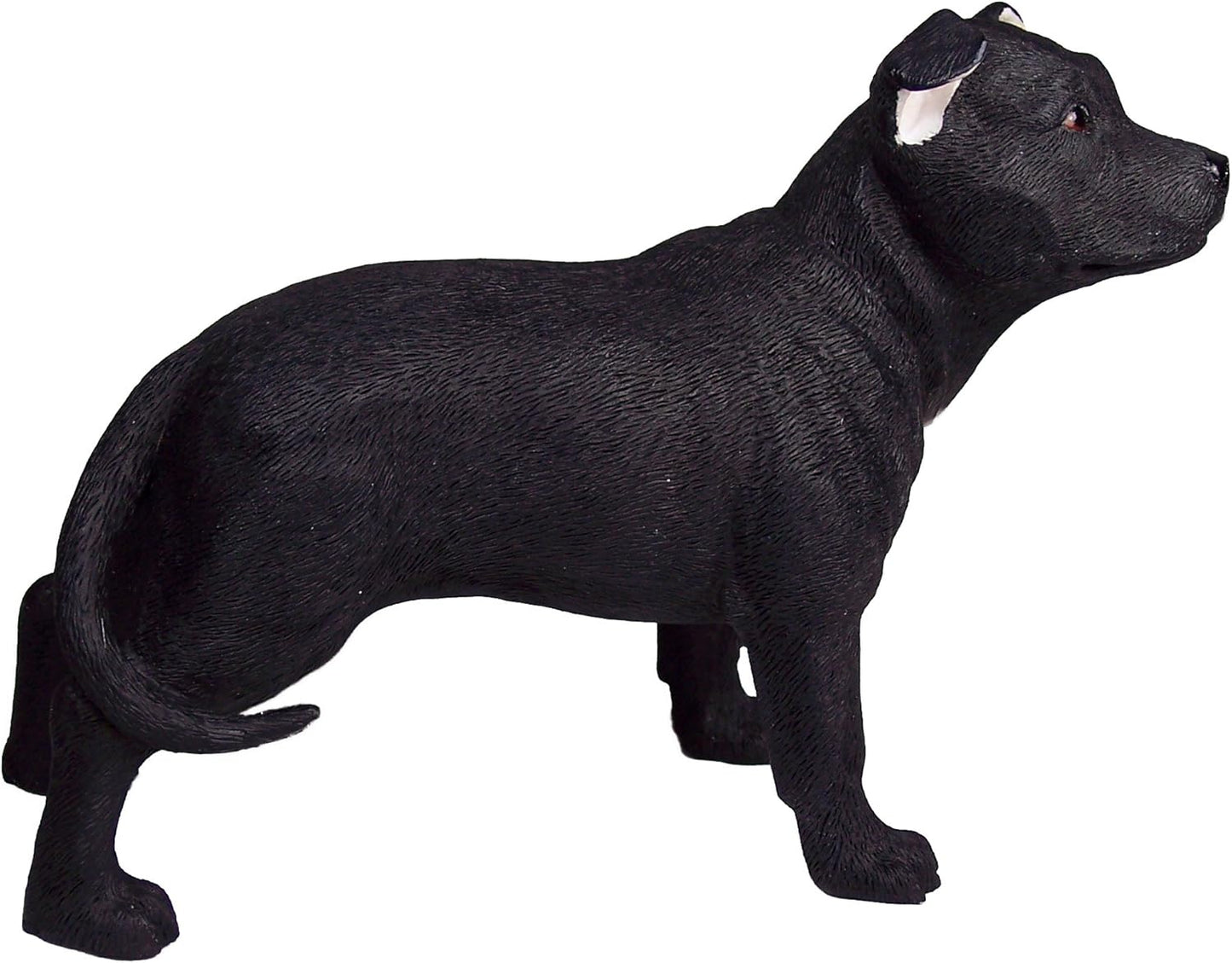 Black Staffordshire Bull Terrier Ornament