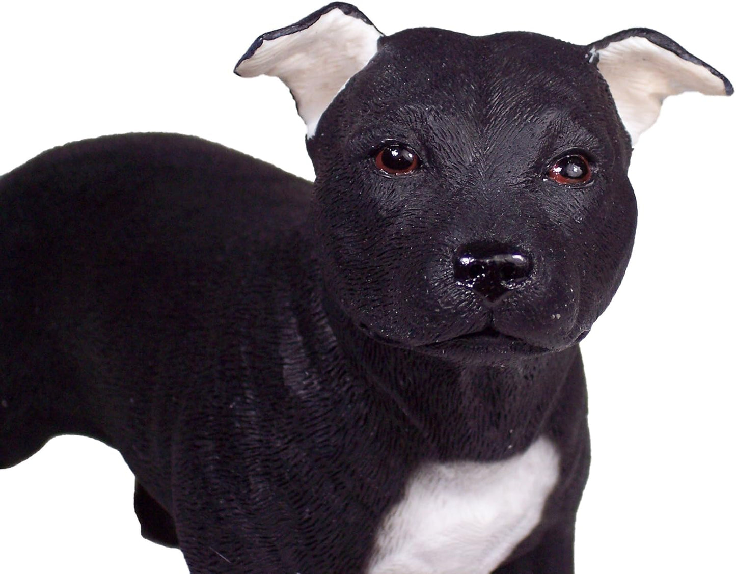 Black Staffordshire Bull Terrier Ornament