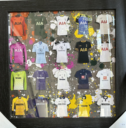 Tottenham Hotspur Jersey Evolution Framed Art – Iconic Kit Collection Display